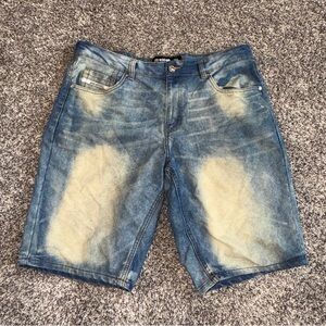 VTG Y2K Ecko Denim Jean Shorts Mens Size 40 Baggy Fit Hip Hop Skater Jorts Light